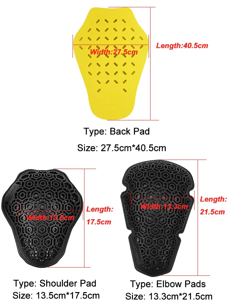 Ce Certified Motorcycle Back Protector Universal Motorcycle Shoulder And Elbow Protection Soft Armor Equipment