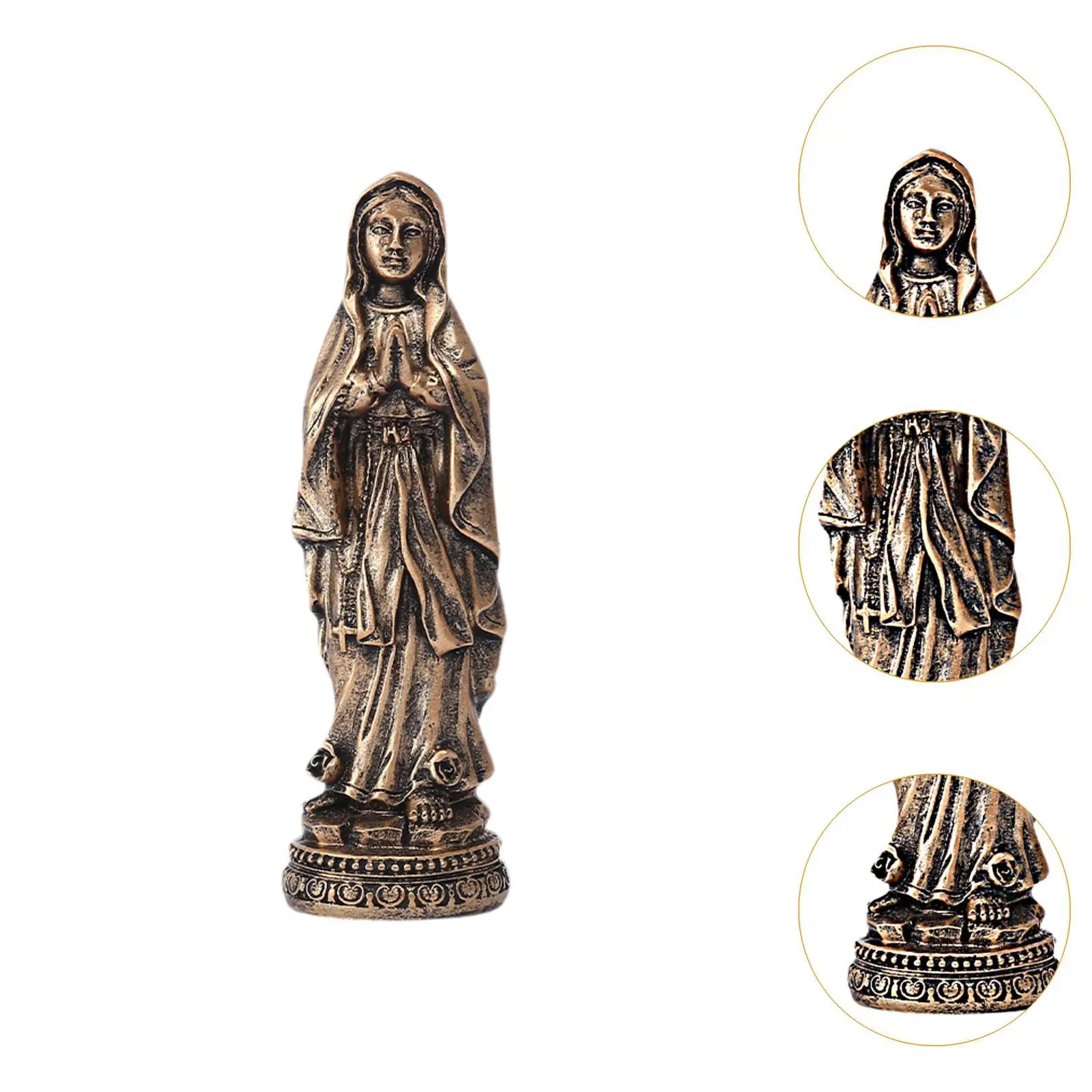 Virgin Mary Statue Blessed Virgin Mother Mary Sculpture for Bedroom Office