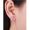 Cute 5colors CZ Bow Knot Kitten Gato Kitty Cat Stud Earrings for Women Children Girls Kids Baby Gold Color Jewelry Aros Aretes 5