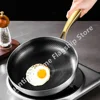 316 Stainless Steel Frying Pan Wok Non-stick Honeycomb Pot Home Steak skillet Gas Stove Induction Saucepan Kitchen Cookware 30cm 3