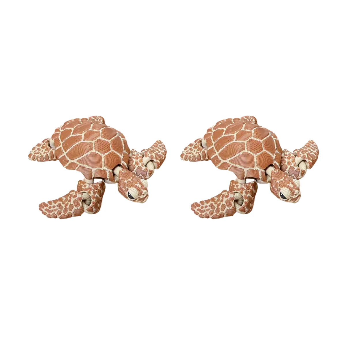 Articulated 3D Turtle Figurine - Decorative Sculpture for Home & Garden, Gift & Party Accent