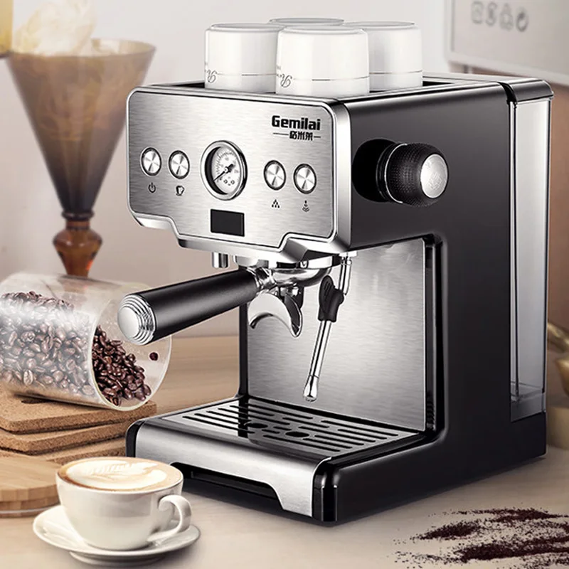 CRM3605 Coffee Maker Machine 15bar Espresso Machine Stainless Steel Semi-Automatic Pump Type Cappuccino Coffee For Home