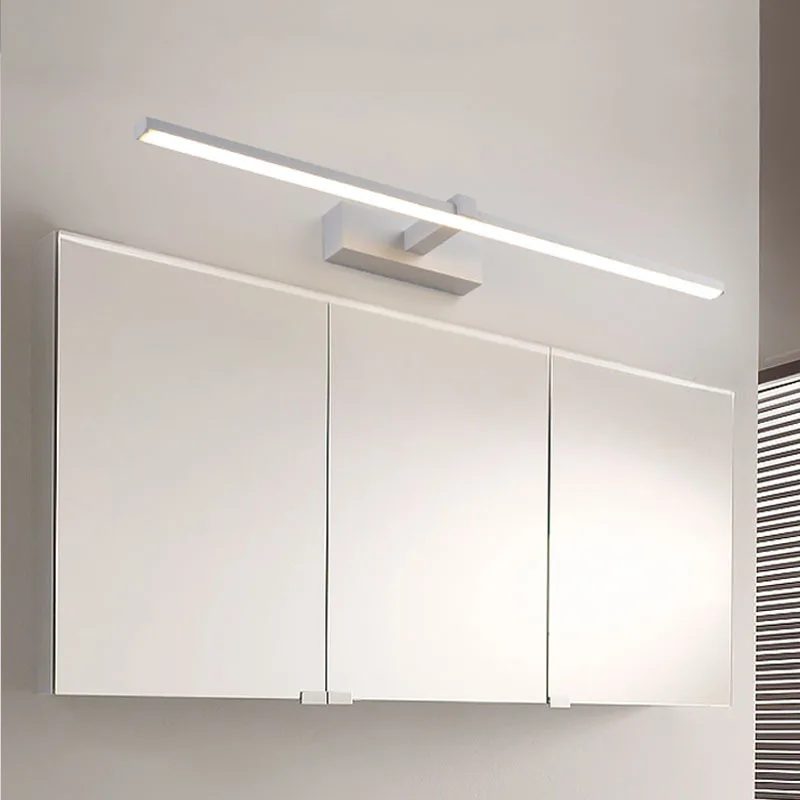 Modern LED Wall Lamp Mirror Decor Lighting 60/80/100cm Long Strip Light For Bedroom Bathroom Washroom Kitchen Indoor Luminaires 2