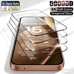 Enhanced Premium 4PCS HD 8K Tempered Glass Screen Protector Set - 4PCS
