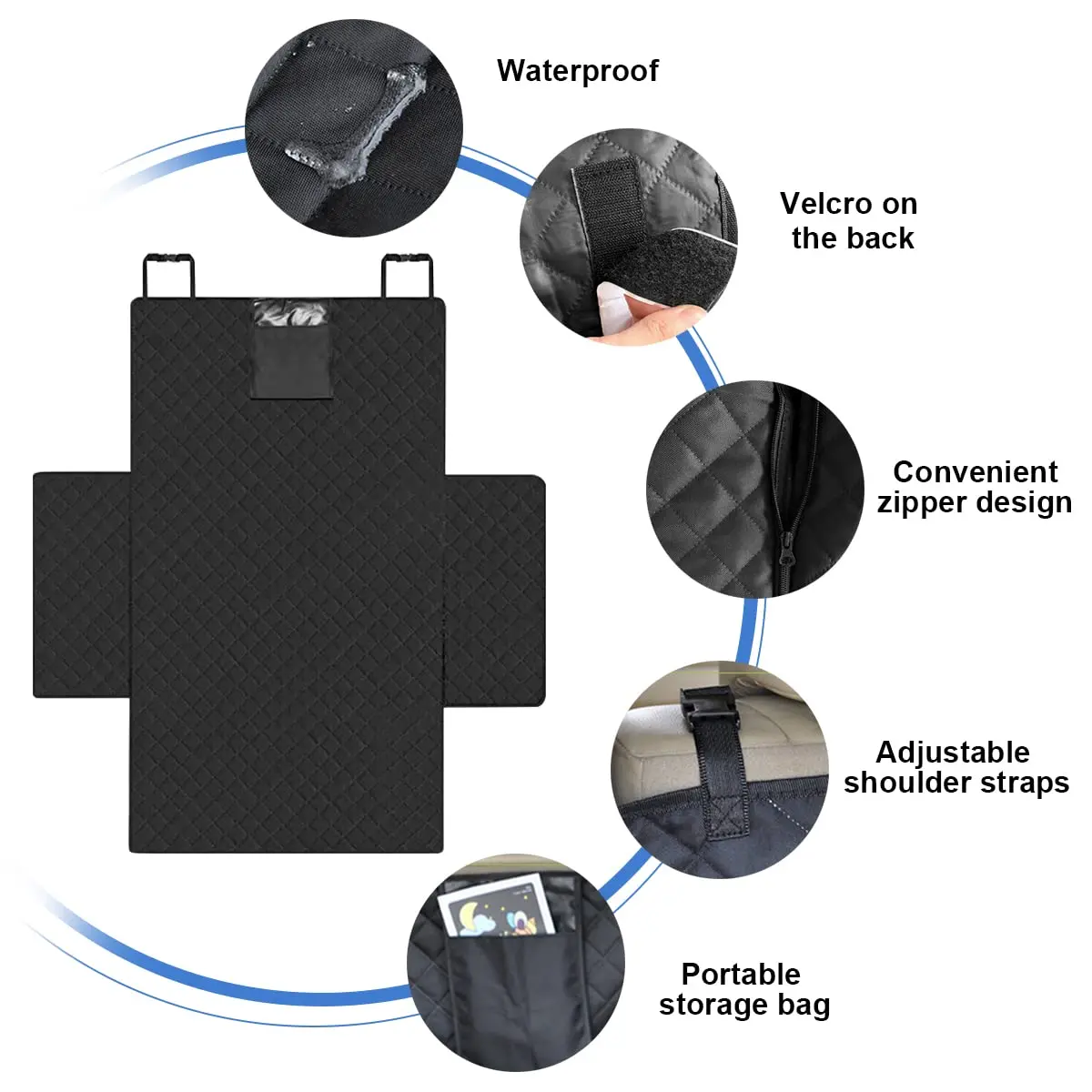 Pet Car Seat Cover Trunk Seat Mat Protector Hammock Fits Most Cars