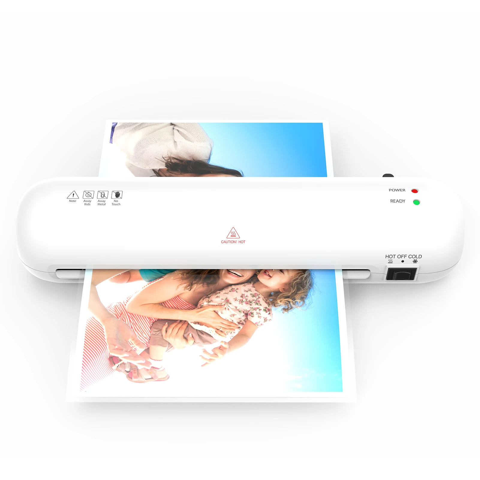 Description Picture 6 of itemA4 Size Laminator Photo Document Laminating Machine Support Hot and Cold Lamination 2 Roller System with 12 Laminating Pouches