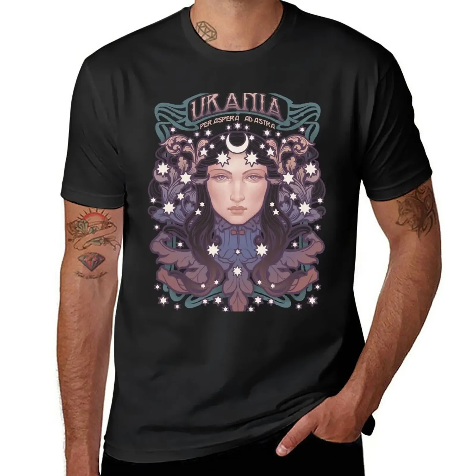 T-Shirt Urania Abbigliamento Hippie Top Estivo Top Estivo T-Shirt Grafiche Da Uomo Grandi E Alte