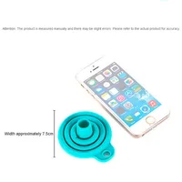 Entonnoir pliable en Silicone, outils de cuisine ménagers, Mini Pot d'huile Portable pour vin 4