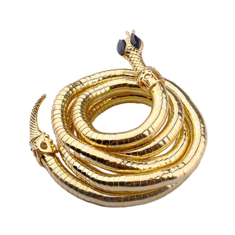 Collana Serpente Regolabile E Pieghevole - Lunghezza 90cm, Oro O Argento, Per Donne E Ragazze - Foto 3