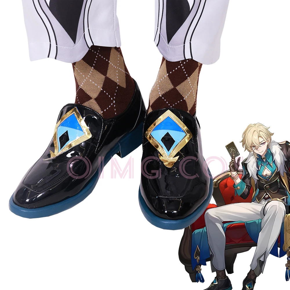 Cosplay Shoes Honkai Star Rail Aventurine Chinese Style Halloween for men Game