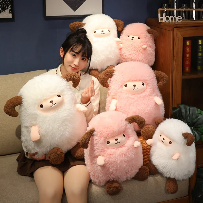 

30-50cm White Sheep Plush Doll Cute Animal Stuffed Doll Home Toys Sleeping Mate Stuffed Plush Toys