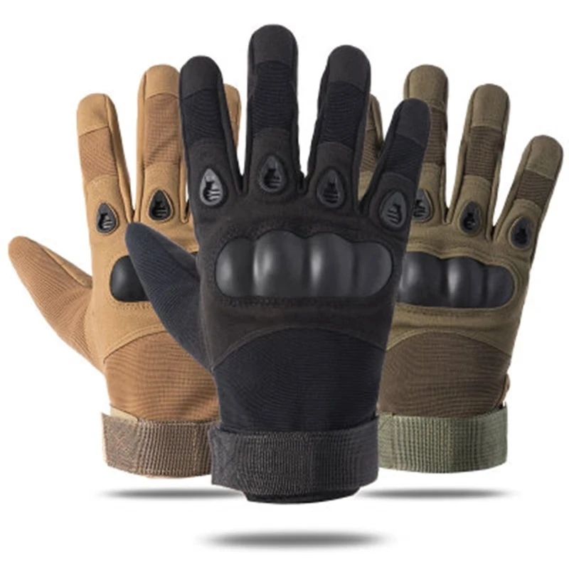 Guantes tácticos militares para hombre y mujer, guantes de combate para tiro, Paintball, motocicleta, 1 par|Guantes de hombres| - AliExpress