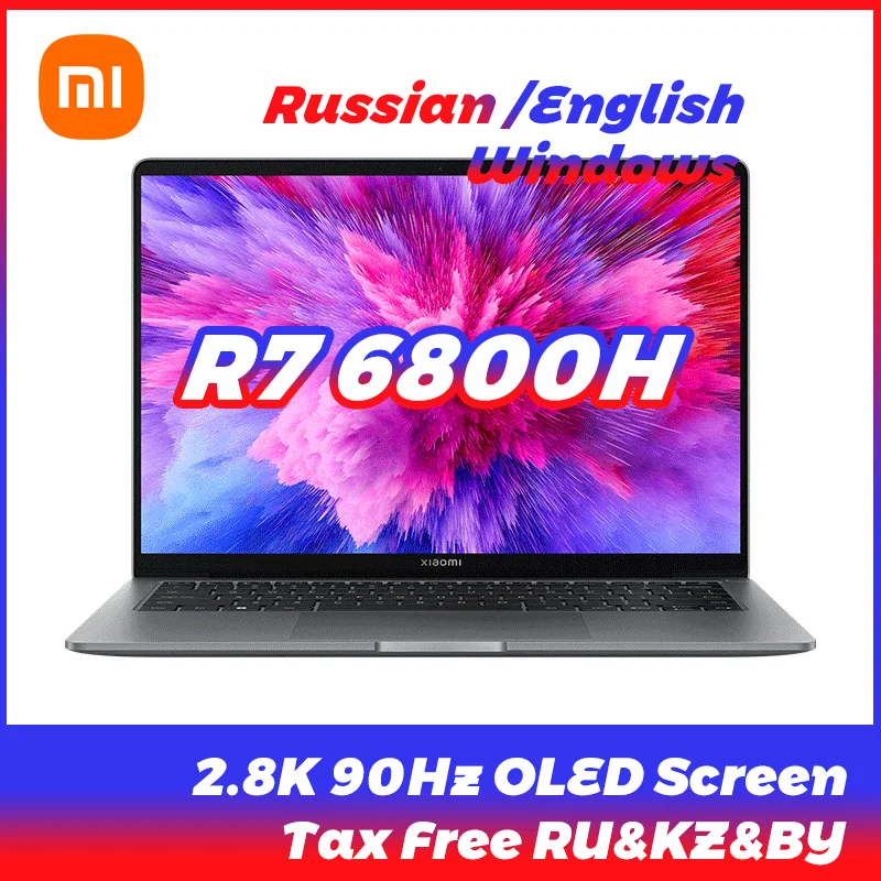 【R7】Xiaomi Book Pro 14 Laptop 2022 Ryzen 7 6800H 2.8K 90Hz OLED 14 inch ...