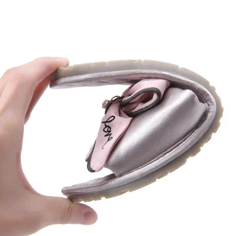 Women Slippers Home Autumn Spring Indoor Sweet Cozy Silk Comfortable Flip Flops Female Bowtie Comfortable Ladies Flat 5