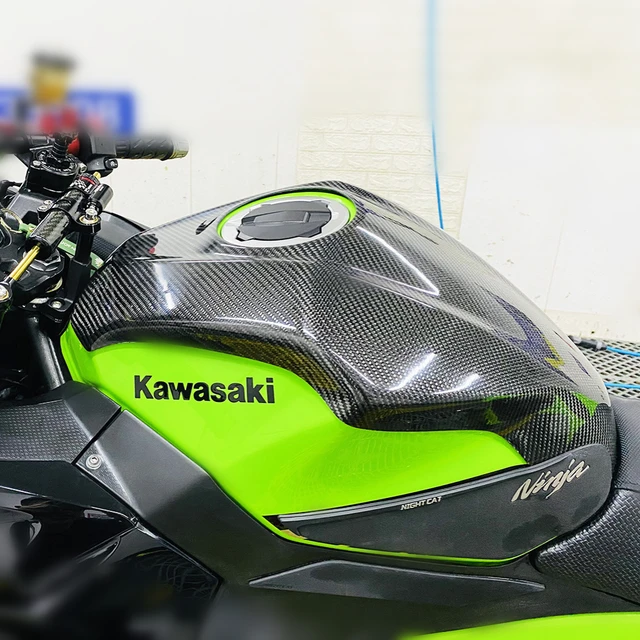 バイク 【受注生産】才谷屋 タンクカバー ninja400,250 綾織カーボン