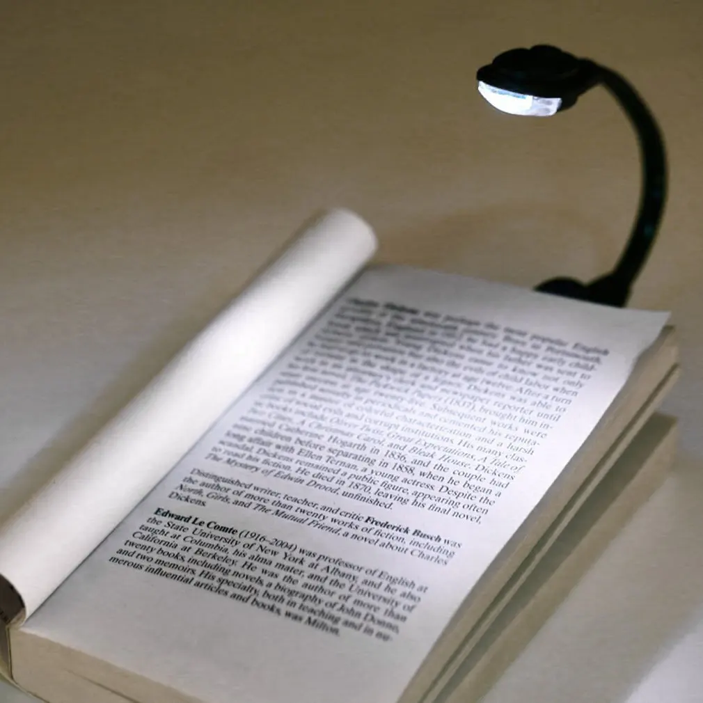 

Mini LED Table Lamp Flexible Clip-on Bright Booklight LED Book Lights Portable Travel Outdoor Reading Lights Gift For Children