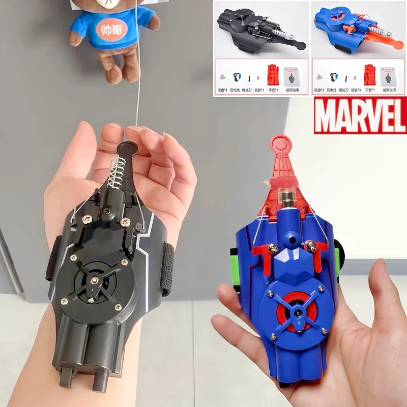 Ml Legends Fully Automatic Peripheral Spiderman Web Shooters Spider Silk Launcher Rope Device Cosplay Toys Props Gifts