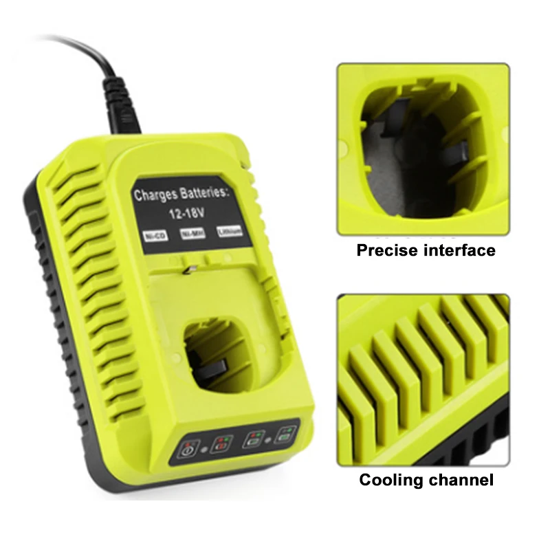 Charger For Ryobi 12V 14.4V 18V Li-ion Ni-CD Ni-Mh Battery P100 P102 P103 P105 P107 P108 1400670 P118 Lithium ONE+ Serise charger adapter battery charger battery charger adapter