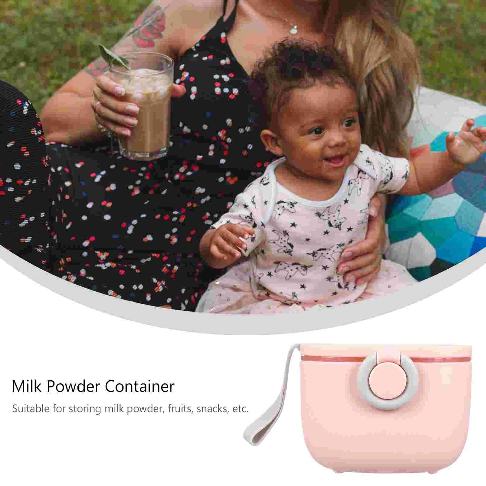 Portable Milk Powder Box Large-capacity Baby Canned Milk Powder Box with Spoon