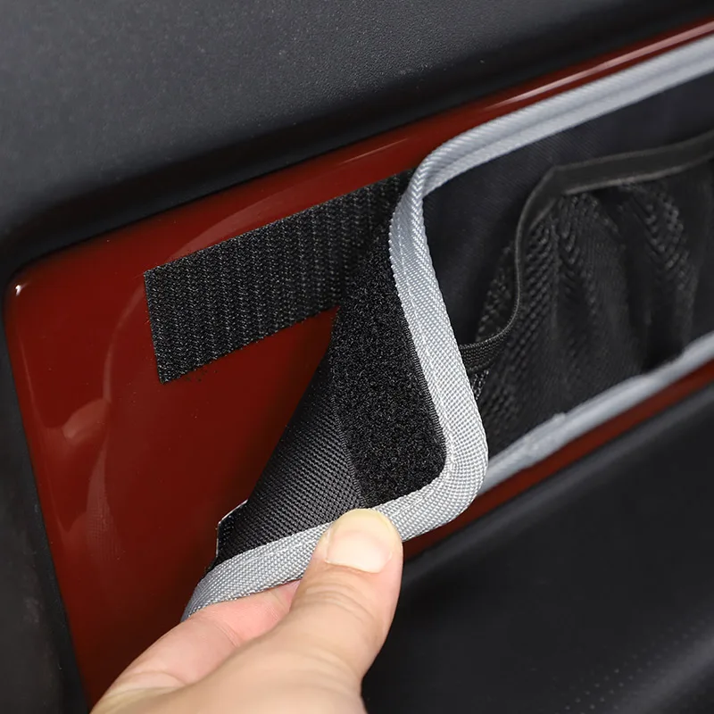 Panno Oxford Nero Per Toyota Fj Cruiser 2007-21 Car Center Console Gears Storage Bag Car Door Storage Bag Trim Accessori Per Auto