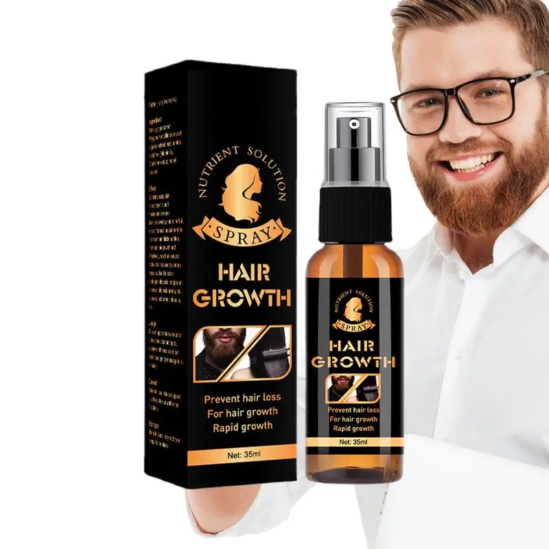 

Hair Growth Spray For Men Anti Hair Loss Spray Essence 35ml Natural Nourishing Hair Growth Essence Spray For All Beard Types