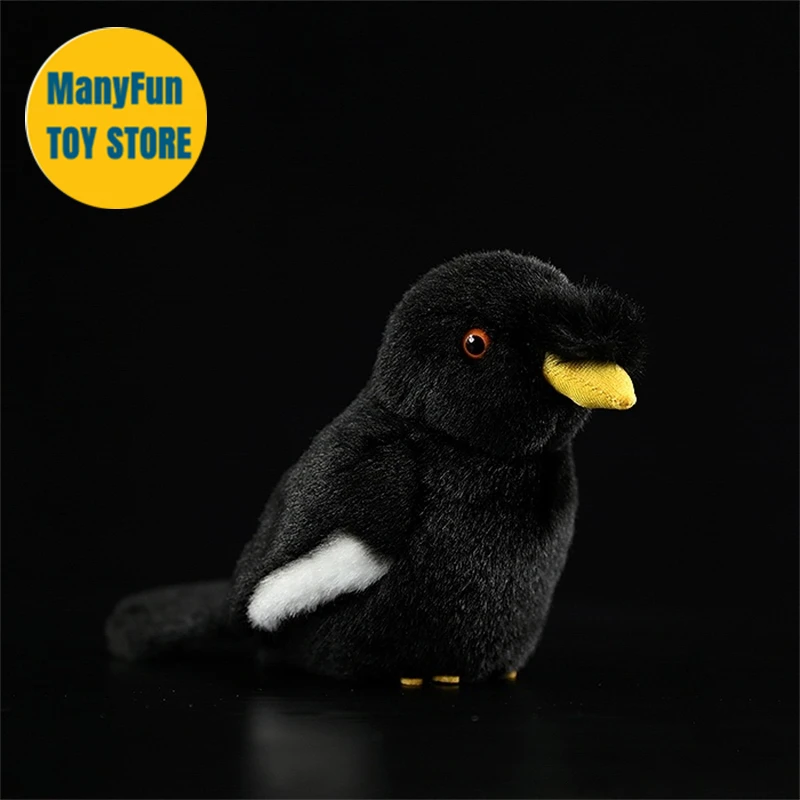 Crested Myna High Fidelity Mynah Bird Plushie Starling Plush Toy Lifelike Stuffed Animals Simulation Toy For Kids 5