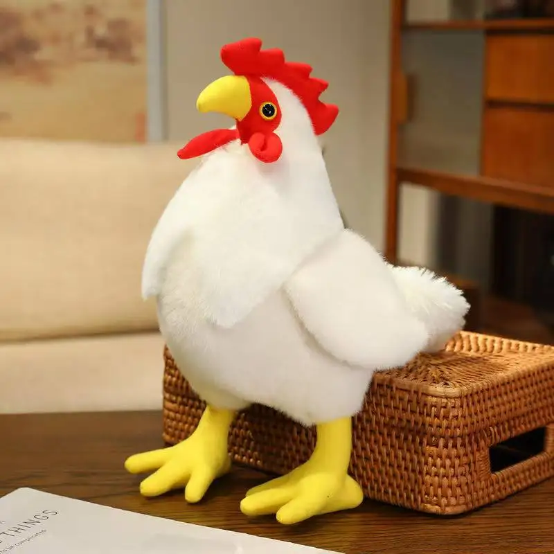 Soft Cute Funny Rooster Cushion Pillow Good Quality Non Slip Bottom Machine Washable Bed Sofa Office Living Room Home Decor Gift
