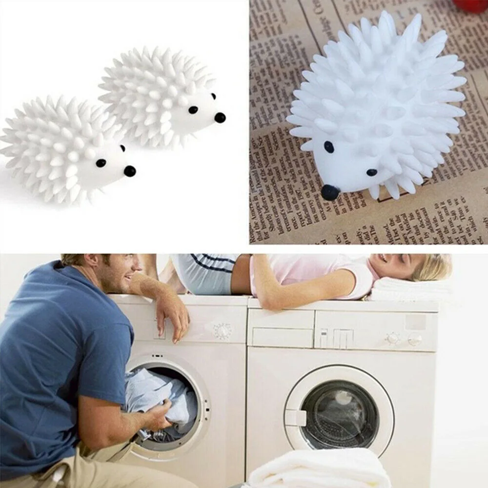 10PCSHousehold soft silicone hedgehog pvc magic anti-tangle stain removing laundry ball magic weapon washing care sticky hair dr