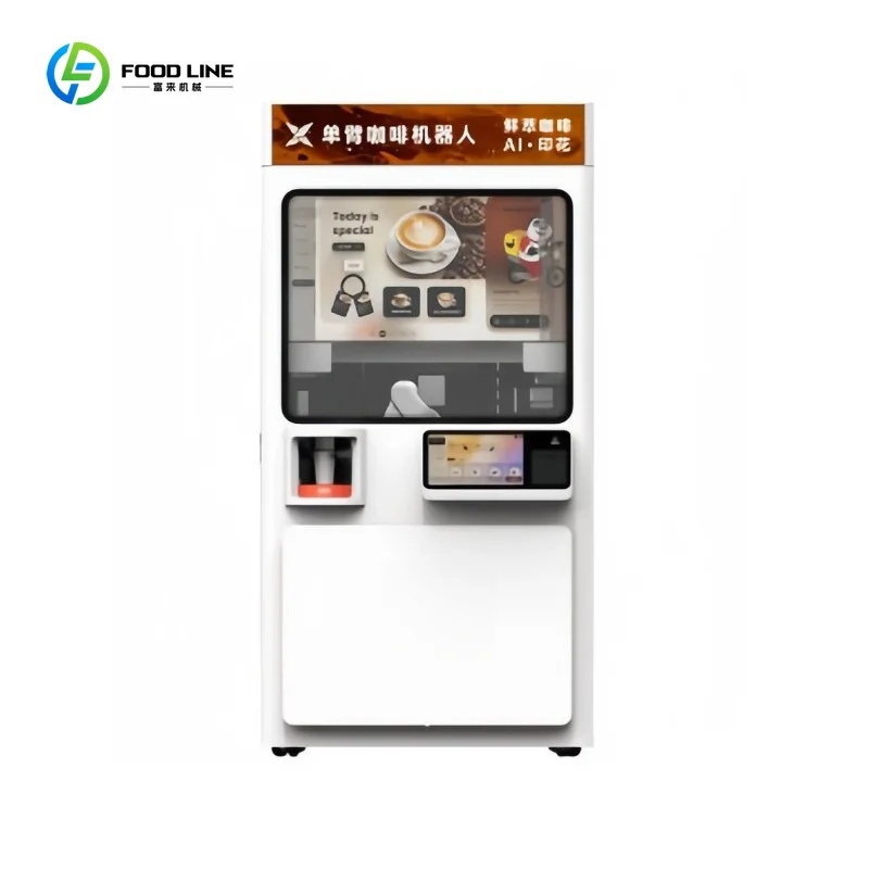 Macchina da Caffè Robotica Self-Service 24H Personalizzata, Funzionamento Autonomo, Alto ROI, Robot Intelligente per Caffè per Investimenti Commerciali - immagine 5