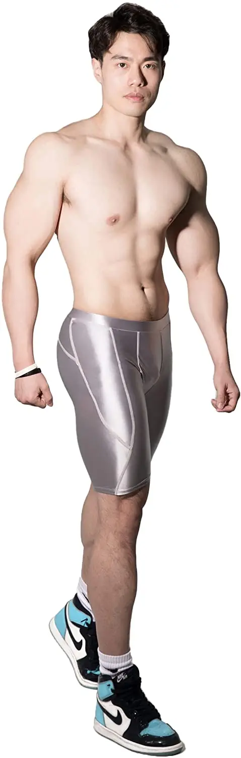 Men's Fitness Pants Mid Waist Elastic Tight Plasticity Breathable