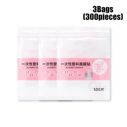 Bulk Pack of Disposable Transparent Face Mask Wraps for Beauty Makeup and Skincare (A305 - 300pcs Face)