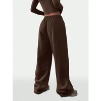 Plus Size New Women‘s Fashion Fitness Sweatpants Wide Leg Straight Ladies Casual High Waisted Solid Color Sports Pants - Image 4