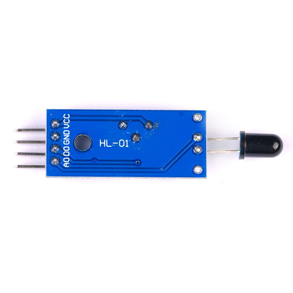 4 Pin IR Flame Detection Sensor Module Sensitivity Adjustable Fire ...