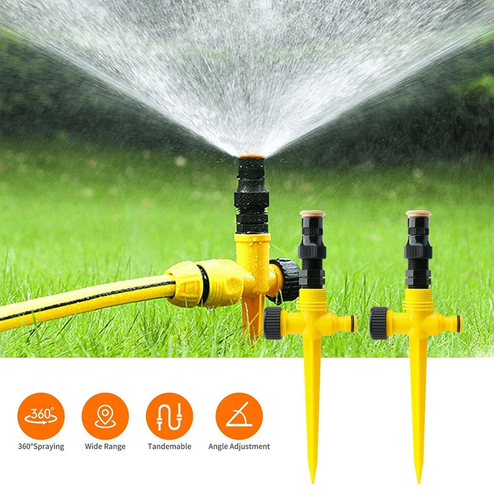 

360° Rotation Auto Irrigation System Garden Lawn Sprinkler Patio Rotate Nozzle Cooling Water Sprinkler Garden Irrigation Supplie