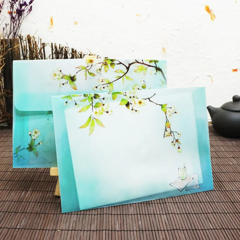 Tracing Paper Envelopes for Chinese Vintage Style Semitransparent Gift Packaging Storage Decorative Envelope 20pcs/pack