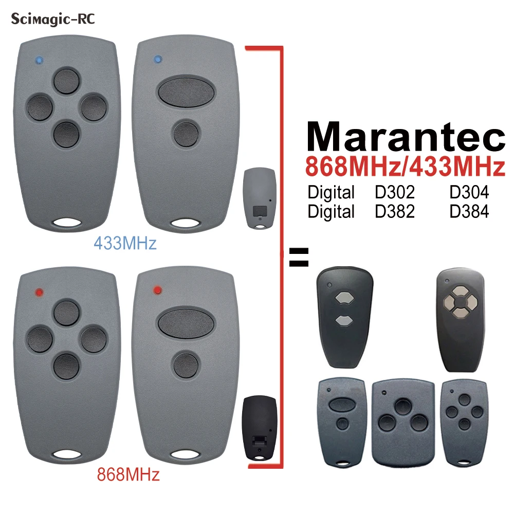 Handzender Marantec Digital 392 met 2 kanalen