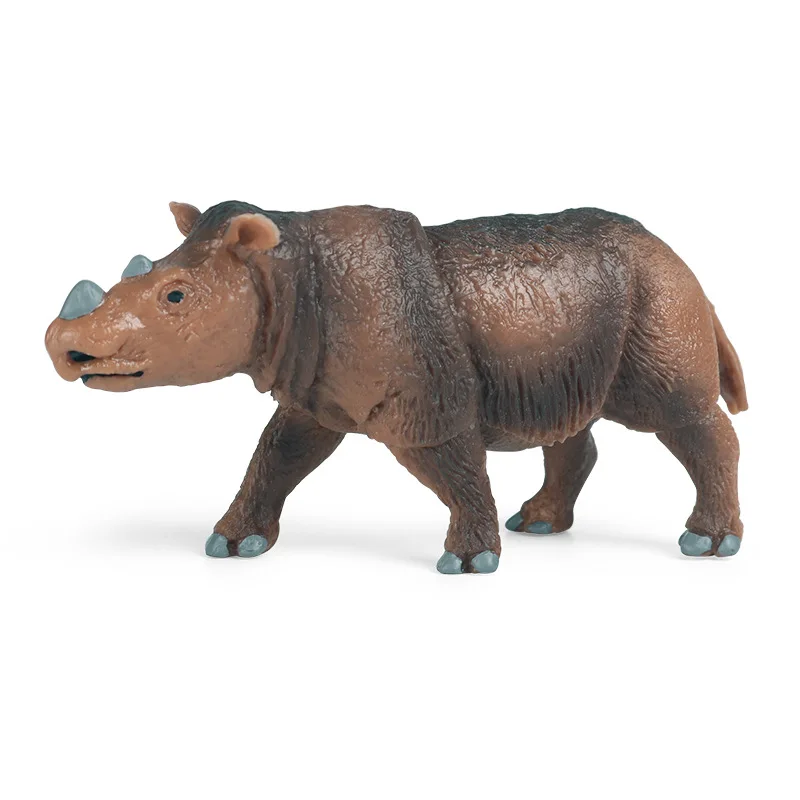 

Children's simulation static solid wild animal model rhinoceros hippo animal model toy ornaments