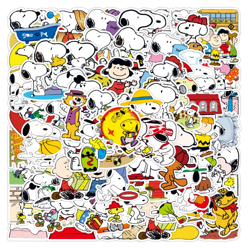 Funny Cute Snoopy Stickers For Laptop Car Styling Phone Luggage Bike  Motorcycle Mixed Cartoon Pvc Waterproof Cartoon Decal From Royal120, $2.26