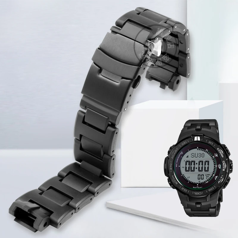 

For Casio G-SHOCK Special Modified Waterproof Sweat-Proof PRW-3100/6000/6100/3000 Sports Plastic Steel Composite Watch Strap
