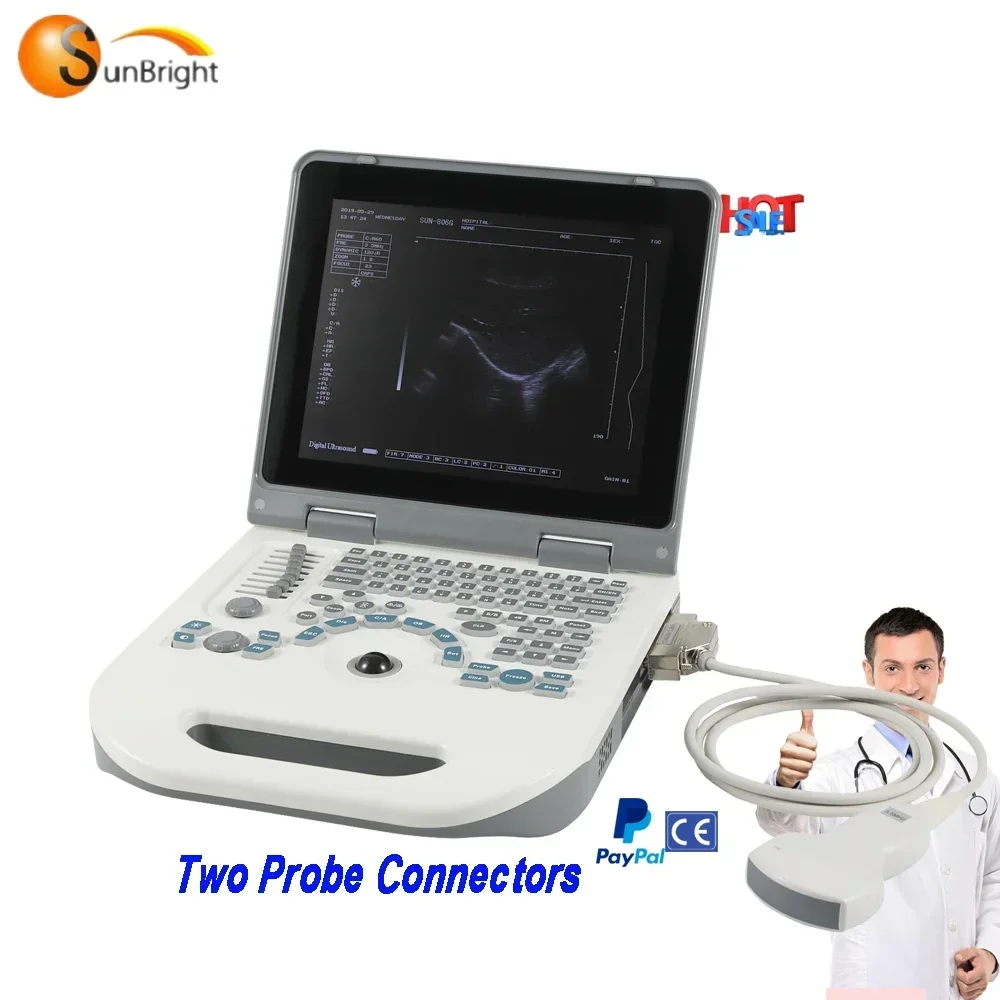 

China factory price portable ultrasound scanner 2D BW ultrasound machine CE ISO approval