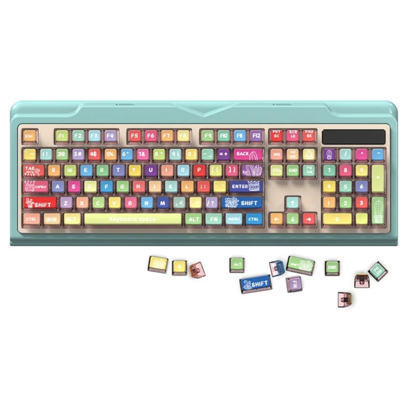 

ASA Height Keycap Rainbow Theme For 116Key Mechanical Keyboards Keycap