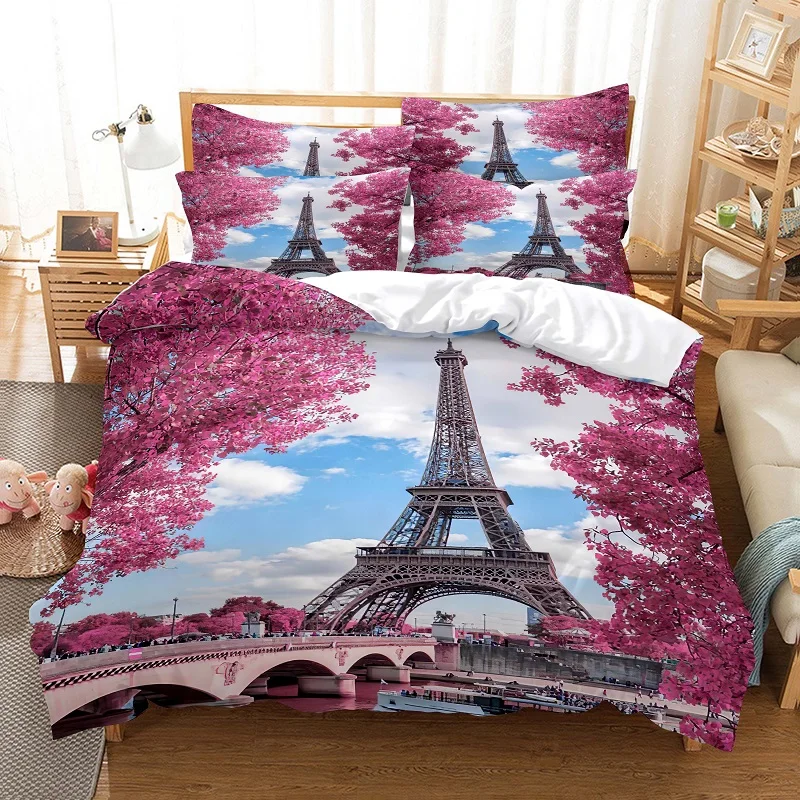 Copripiumini matrimoniali torre Eiffel con Set biancheria da letto  spedizione gratuita copripiumino matrimoniale in cotone 150 trapunta letto  coppia