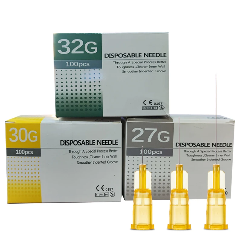 Painless Small Needle 30G/31G/32G/34G 4mm 1.5mm 2.5mm Disposable Packaged for teeth Sterile Needle Eyelid Tool Parts