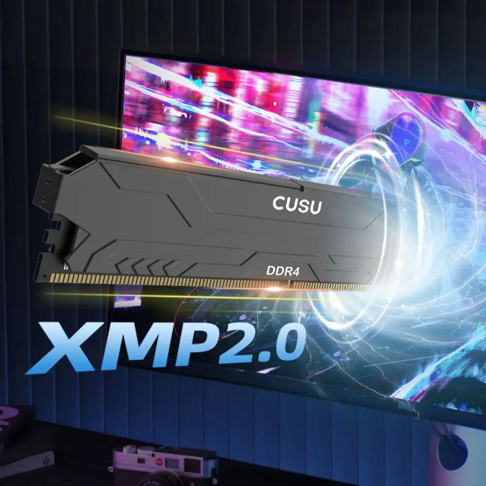 CUSU Memoria DDR4 16GB (8GBx2) 32GB (16GBx2) Kit RAM Memory DDR4