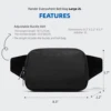 Belt Bag Large 2L, Everywhere Fanny Pack Purse for Women Everywhere Belt Bag Fashion Waist Packs with Adjustable Strap 6