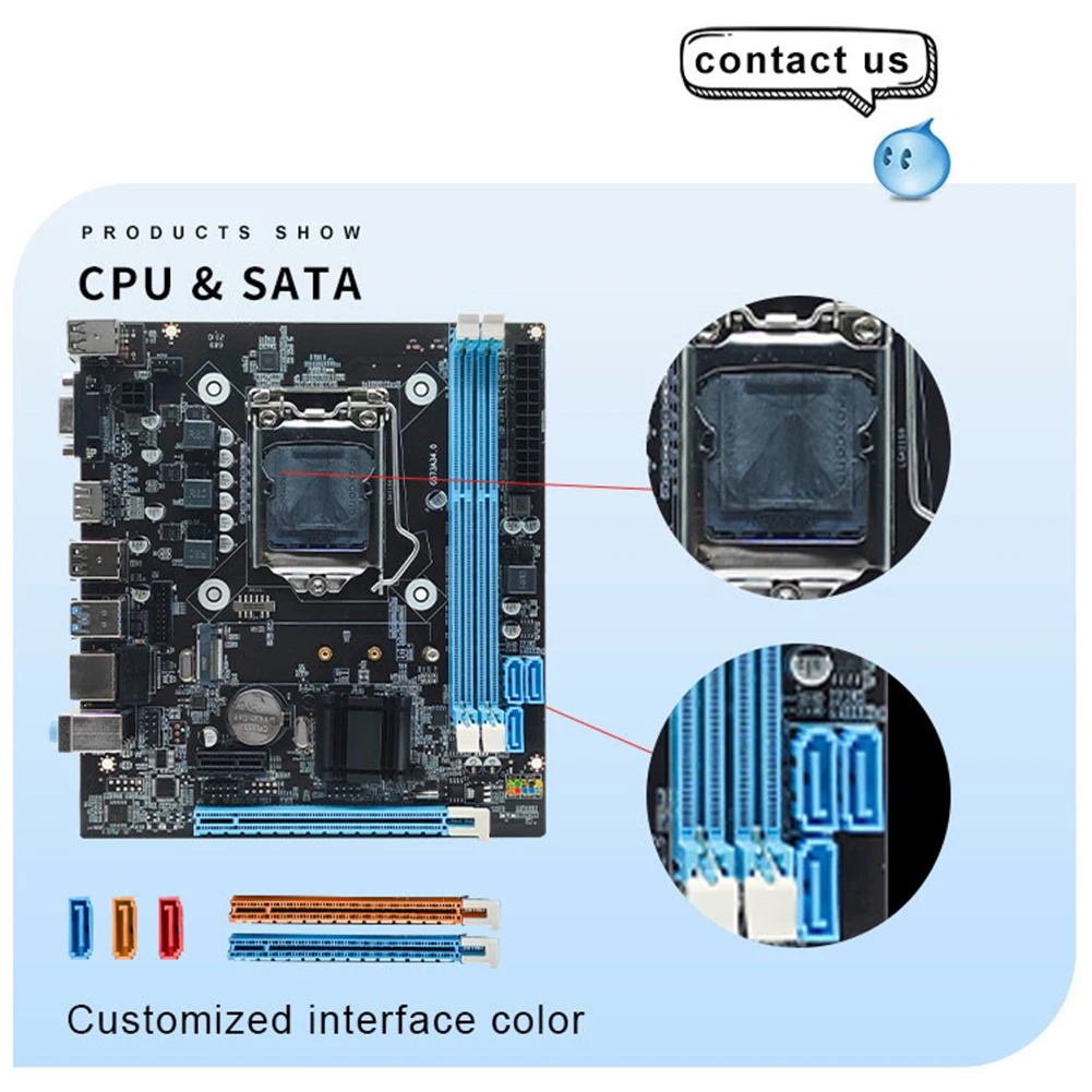 H81 , LGA 1150, I3, I5, I7, DDR3, RAM 16GB, M.2 NVME, NGFF , SATA 3.0, 2.0 VGA HDMI ȣȯ κ