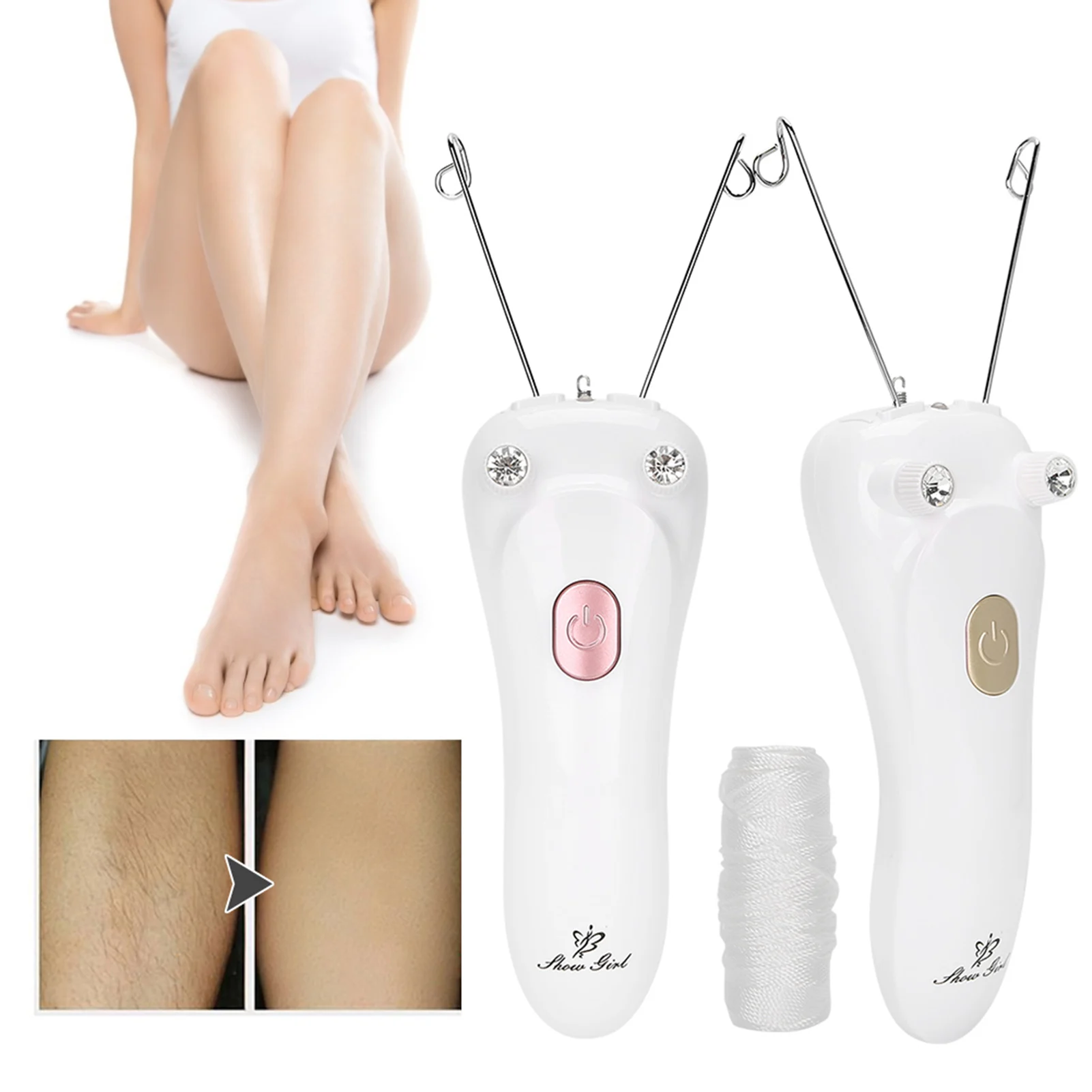 Threading Epilator Electric Threading Epilator Hair Remover USB Charging Cotton Thread (Host Cotton Thread USB Cable) electric epilator