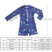 EezKoala Children's One Piece Swimsuit Sunscreen Quick-Dry Baby Surfing Suit for Boys Girls Swimwear Toddler Bathing  Swim Cloth 2