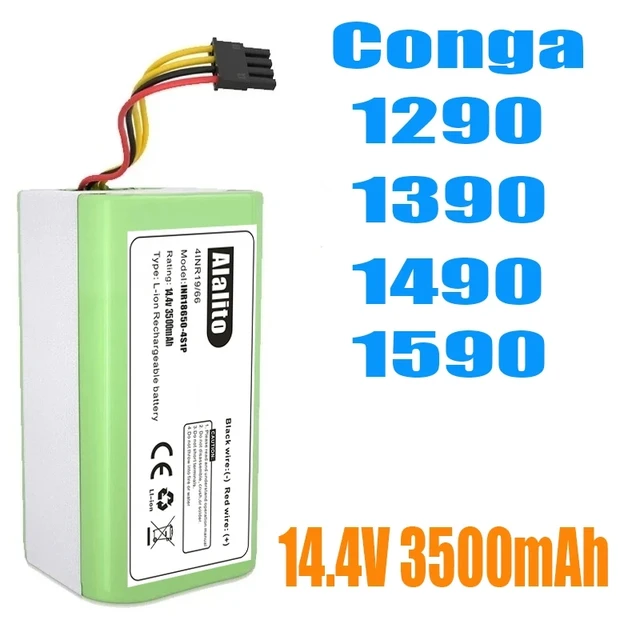 14.4V 12800mAh Li-ion Battery for Conga Excellence 950 990 1090 1790 1990  Deebot N79S N79 DN622 Eufy Robovac 11S 12 X500 - AliExpress
