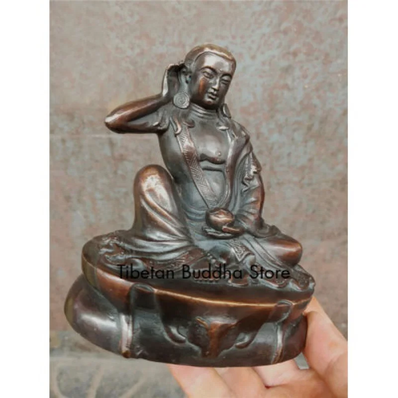

Milarepa Millerji Будда асцетическая статуя Будды из старой бронзы (1040 ~ 1123)